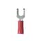 Panduit Fork Terminal, #8 Stud Size, 16 AWG, 600 V, Vinyl Insulated, Red, 100 PK PV18-8FF-CY - alternate 2